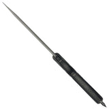 Takumitak Alert Fixed Blade Knife w/Sheath D2 Stonewash SS Blade/Black G10 Handle SKU TKF210SW