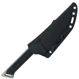 Takumitak Charge Fixed Blade Knife w/Sheath D2 Polished SS Blade/Black G10 Handle SKU TKF215SL