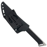 Takumitak Charge Fixed Blade Knife w/Sheath D2 Polished SS Blade/Black G10 Handle SKU TKF215SL