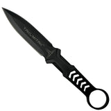 Takumitak Missing Screw Fixed Blade Knife w/2 Sheaths Black Oxide 3Cr13 SS Blade & Handle SKU TKF302