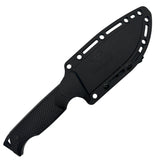 Takumitak Easy Night Fixed Blade Knife w/Sheath & 2 Handles Black 3cr13 Steel Blade/Black & Tan Nylon Handles SKU TKF304