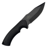 Takumitak Fit Fixed Blade Knife w/Sheath Black 3cr13 Steel Blade/Black & Tan Nylon Handles SKU TKF306