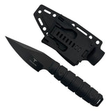 Takumitak Sector 3 Fixed Blade Knife w/Sheath & 2 Handles Black 3cr13 Steel Blade/Black & Tan Nylon Handles SKU TKF309