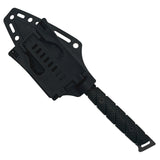 Takumitak Twisted Fixed Blade Knife w/Sheath & 2 Handles Black 3Cr13 SS Blade/Black & Green Nylon Handles SKU TKF310