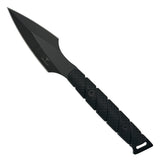 Takumitak Twisted Fixed Blade Knife w/Sheath & 2 Handles Black 3Cr13 SS Blade/Black & Green Nylon Handles SKU TKF310