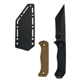 Takumitak Scalpel Fixed Blade Knife w/Sheath & 2 Handles Black 3cr13 Steel Blade/Black & Tan Nylon Handles SKU TKF312