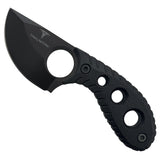 Takumitak Skinner Fixed Blade Knife w/Sheath & 2 Handles Black 3cr13 Steel Blade/Black & Tan Nylon Handles SKU TKF3S01