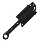 Takumitak Utility Fixed Blade Knife w/2 Sheaths Black 3Cr13 SS Blade & Handle SKU TKF3S05