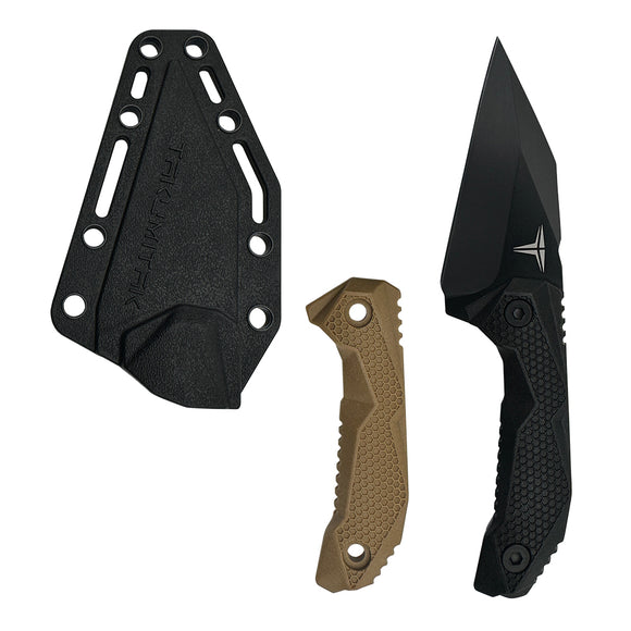 Takumitak Sparky Fixed Blade Knife w/Sheath & 2 Handles SKU TKF3S09
