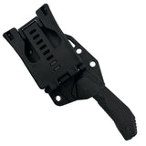 Takumitak Sparky Fixed Blade Knife w/Sheath & 2 Handles Black 3Cr13 SS Blade/Black & Green Nylon Handles SKU TKF3S09