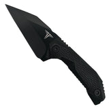 Takumitak Sparky Fixed Blade Knife w/Sheath & 2 Handles Black 3Cr13 SS Blade/Black & Green Nylon Handles SKU TKF3S09