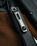 Microtech Ultratech Gen III ZBP Auto OTF Knife Stonewash S/E M390MK Steel Blade/Black 6161-T6 Alum. Handle SKU 1121-10