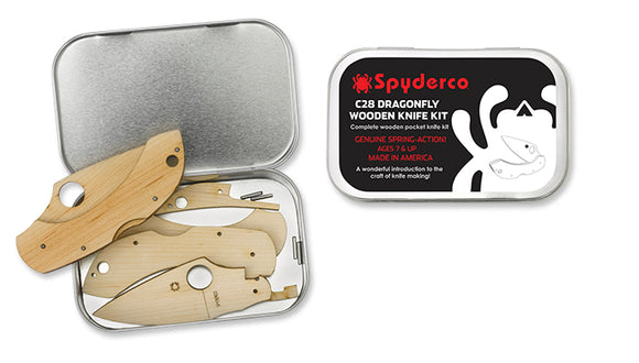 Spyderco Dragonfly Knife Wooden Kit SKU WDKIT1