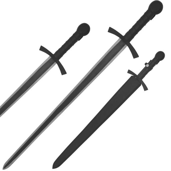 Medieval Warrior Handmade Viking Style Sword w/Sheath Two-Tone High Carbon Steel Blade/Leather wrap Steel Handle with Steel Hilt & Pommel 40