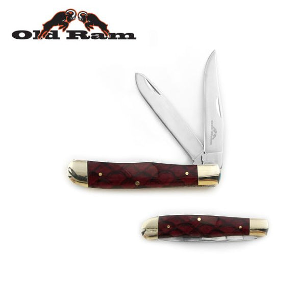 Old Ram Manual Folding Trapper Knife SKU WT-5134-8