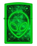 Glowing Alien Glow in the Dark  Zippo Lighter