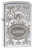 Zippo 24751 Zippo American Logo Lighter SKU 24751-000003