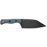 Benchmade Station Knife Fixed Blade w/Sheath Black CPM 154 Stainless-Steel Blade/Monitor Green Anodized Aluminum Handle SKU 4010BK-2501