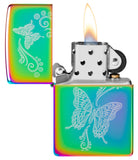 Zippo Butterfly Design Multi-Color Windproof Lighter