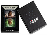 The World I Used To Know Tiger Black Matte Zippo Lighter