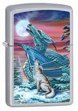 Ed Beard Jr. - Moonsong Wolf Satin Chrome Zippo Lighter
