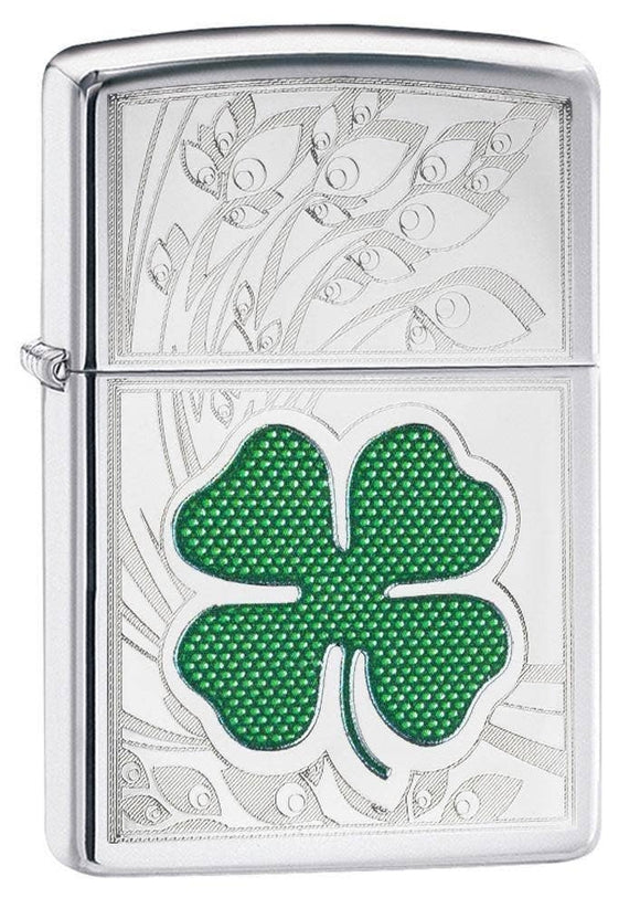 Zippo 250 4 Leaf Clover Lighter SKU 24699-000003