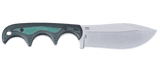 Columbia River Minimalist Nessmuk Fixed Blade Neck Knife with Sheath Stonewash D2 Tool Steel Blade/Green & Black Micarta Handle SKU CRKT 2376