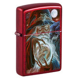 Ed Beard Wizard Candy Apple Red Image Zippo Lighter