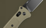 Benchmade Bailout AXIS Lock Knife Black Cerakote CPM-S30V Stainless-Steel Blade/Ranger Green Grivory Handle SKU 537BK-06