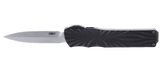 Columbia River Twist Tighe Compact Auto OTF Knife Stonewash MagnaCut Stainless Steel Blade/Green & Black Carbon Fiber Handle SKU CRKT A1100