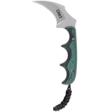 Columbia River Folts Keramin Neck Knife w/Sheath 5Cr15MoV Stainless-Steel Blade/Green Resin Handle   SKU CRKT 2389