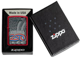 Zippo America250 Stars and Stripes Candy Apple Red Lighter