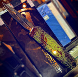 Microtech Cypher II Double Edge OTF Outbreak M390MK Stainless-Steel Blade/Green Outbreak Alum. Handle SKU 1242-1OBS