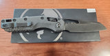 Microtech Signature Series MSI RAM-LOK Knife Black DLC Bohler M390MK Steel Blade/Fluted Carbon Fiber Handle SKU 210-1DLCTFLCFS