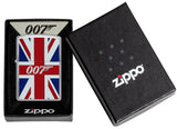 Zippo James Bond Union Jack Brushed Chrome Windproof Lighter