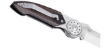 Columbia River Walker Blade Lock Knife Satin Finish 14C28N Stainless Steel Blade/Brown & Black G10 Handle SKU CRKT 4200
