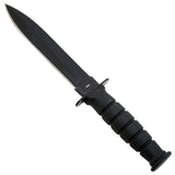 Black Spearpoint Mini Survival Knife 6" Overall comes with Sheath & Chain SKU 6040