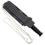 Black Spearpoint Mini Survival Knife 6" Overall comes with Sheath & Chain SKU 6040