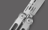 Benchmade Laro Balisong Butterfly Knife Drop Point Stonewash CPM-Magnacut Steel Blade/Gray 6AI-4V Titanium Handle SKU 82