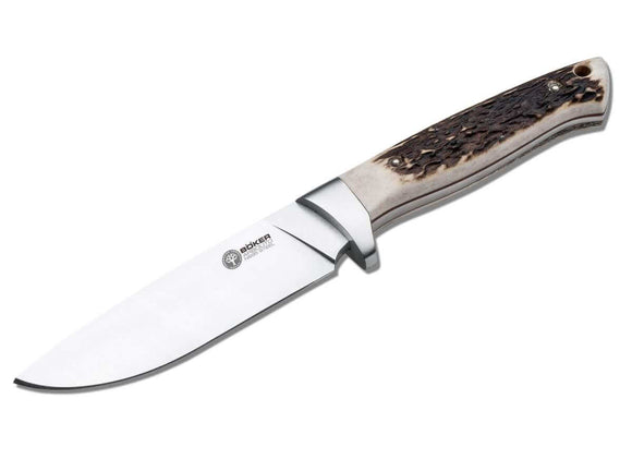 Boker Arbolito Hunter Fixed Blade Knife Stag SKU 02BA351H