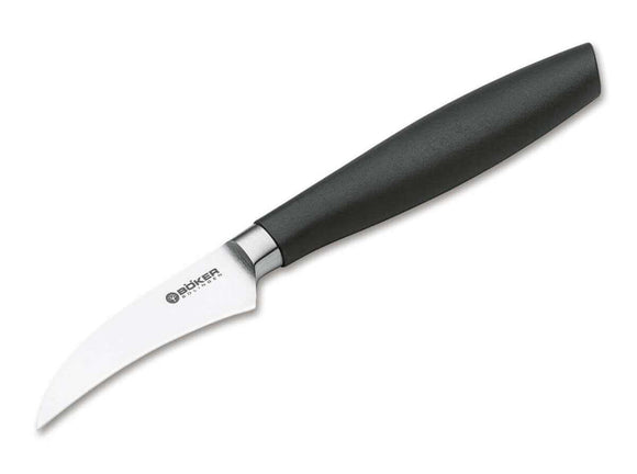 Boker Core Professional Peeling Knife Satin Finish X50CrMoV15 Stainless-Steel Blade/Black Synthetic Handle SKU 130825