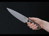 Boker Saga Chef's Knife 7.75" Stonewash 440C Stainless-Steel Blade/Black Grenadill Wood Handle SKU 130367