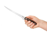 Boker Saga Fillet Knife Satin Blade, Black G10 Handles, No Sheath SKU 131282
