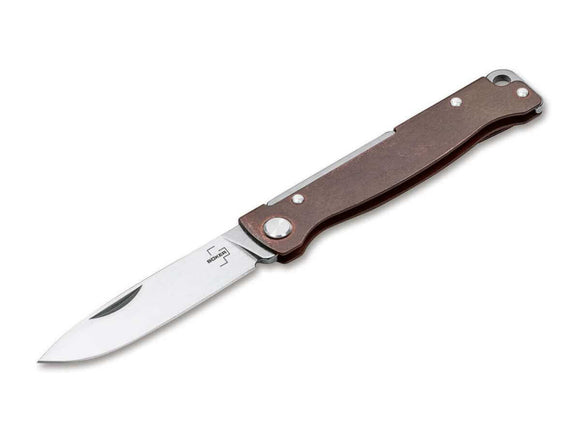 Boker Plus Atlas Slip Joint Knife Copper SKU 01BO852