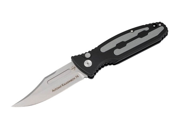Böker Plus Kalashnikov 74 Automatic Knife D2 SS Blade/Black Aluminum Handle SKU 01KALS135