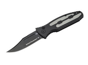 Böker Plus Kalashnikov 74 Automatic Knife Black D2 SS Blade/Black Aluminum Handle SKU 01KALS136