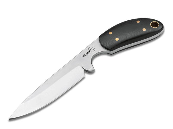 Boker Plus 2.0 Fixed Blade Pocket Knife w/Sheath Black G-10 SKU 02BO772