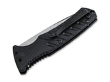 Boker Plus Strike Automatic Knife Drop Point Damascus Blade/Black Alum. Handle SKU  01BO507DAM