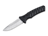 Boker Plus Strike Automatic Knife Drop Point Damascus Blade/Black Alum. Handle SKU  01BO507DAM
