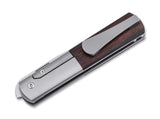 Boker Urban Barlow Frame Lock Flipper Knife Cocobolo Wood SKU 01BO491